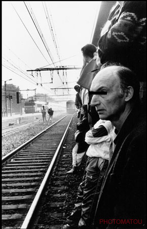 FRANCE BANLIEUE GREVE TRAIN
